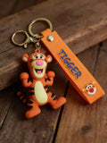 3D PVC Figure Keychain - Winnie the Pooh - Tigger Bouncing