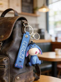 3D PVC Figure Keychain - Winnie the Pooh - Eeyore Sitting Tongue Out