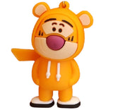 3D PVC Figure Keychain - Winnie the Pooh - Pooh In Tigger Hoodie
