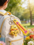 3D PVC Figure Keychain - Winnie the Pooh - Pooh Bear Airplane
