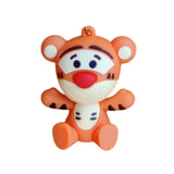 3D PVC Figure Keychain - Winnie the Pooh - Tigger Sitting Chibi