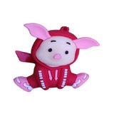 3D PVC Figure Keychain - Winnie the Pooh - Piglet In Red Jumpsuit