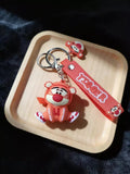 3D PVC Figure Keychain - Winnie the Pooh - Tigger Hooded Sitting
