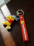 3D PVC Figure Keychain - Winnie the Pooh - Pooh Baseball Player