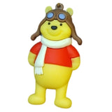 3D PVC Figure Keychain - Winnie the Pooh - Pooh Aviator Outfit