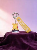 3D PVC Figure Keychain - Winnie the Pooh - Pooh Sleeping On Cake