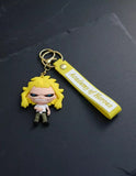 3D PVC Figure Keychain - Academy Of Heroe - All Might True Form Angry