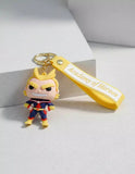 3D PVC Figure Keychain - Academy Of Heroe - All Might Hero Costume