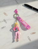 3D PVC Figure Keychain - Barbie - Stereotypical Pink Outfit