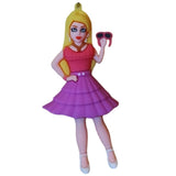 3D PVC Figure Keychain - Barbie - Holding Sunglasses