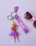 3D PVC Figure Keychain - Barbie - Holding Sunglasses