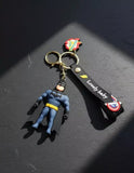 3D PVC Figure Keychain - Batman - Blue Suit Standing