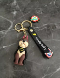 3D PVC Figure Keychain - Batman - Ace Bat-hound With Cape