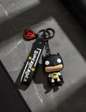 3D PVC Figure Keychain - Batman - Funko Pop White Suit