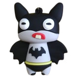3D PVC Figure Keychain - Batman - Chibi Dazed Bucktooth