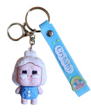 3D PVC Figure Keychain - Bebes Llorones - Crybaby - Dotty Crying Blue Romper