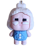 3D PVC Figure Keychain - Bebes Llorones - Crybaby - Dotty Crying Blue Romper