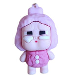 3D PVC Figure Keychain - Bebes Llorones - Crybaby - Dreamy Crying Pink Outfit