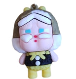 3D PVC Figure Keychain - Bebes Llorones - Crybaby - Lady In Ladybug Outfit