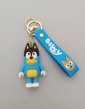 3D PVC Figure Keychain - Bluey - Bingo Standard Pose