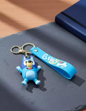 3D PVC Figure Keychain - Bluey - Happy Pose