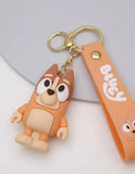 3D PVC Figure Keychain - Bluey - Bingo Standing
