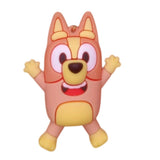 3D PVC Figure Keychain - Bluey - Bingo Jumping Happy