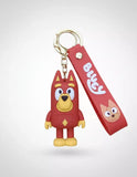 3D PVC Figure Keychain - Bluey - Rusty Red Rocket Superhero