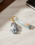 3D PVC Figure Keychain - Bluey - Socks Heeler Standing