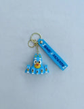 3D PVC Figure Keychain - Bluey - With Mini S