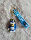 3D PVC Figure Keychain - Bluey - Bandit Heeler Standing