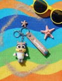 3D PVC Figure Keychain - SpongeBob SquarePants - Chibi Sandy Cheeks Suit