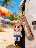 3D PVC Figure Keychain - SpongeBob SquarePants - Sandy Cheeks Astronaut Suit