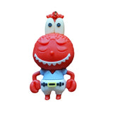 3D PVC Figure Keychain - SpongeBob SquarePants - Mr Krabs Closed Eyes Smile