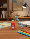3D PVC Figure Keychain - SpongeBob SquarePants - Mr Krabs Closed Eyes Smile