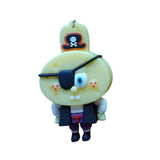 3D PVC Figure Keychain - SpongeBob SquarePants - Chibi Spongebob Pirate