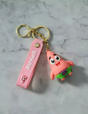 3D PVC Figure Keychain - SpongeBob SquarePants - Patrick Star In Swim Trunks