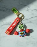 3D PVC Figure Keychain - SpongeBob SquarePants - Mr Krabs Classic Outfit Variant 2