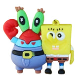 3D PVC Figure Keychain - SpongeBob SquarePants - Mr Krabs Spongebob Winking Duo