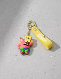 3D PVC Figure Keychain - SpongeBob SquarePants - Spongebob Patrick Piggyback