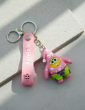 3D PVC Figure Keychain - SpongeBob SquarePants - Patrick Star Spongebob Pajamas