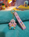 3D PVC Figure Keychain - SpongeBob SquarePants - Baby Patrick With Bottle