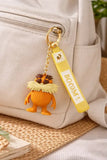 3D PVC Figure Keychain - Cartoon Lorax - Swomee-swan Eyes Closed