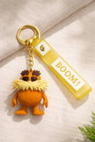 3D PVC Figure Keychain - Cartoon Lorax - Swomee-swan Eyes Closed