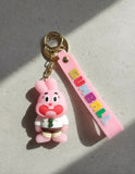 3D PVC Figure Keychain - Cartoon Richardson Watterson - Richard Watterson Shirt Tie