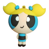3D PVC Figure Keychain - Powerpuff Girls - Bubbles Classic Look