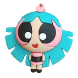 3D PVC Figure Keychain - Powerpuff Girls - Bliss Long Blue Hair