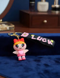 3D PVC Figure Keychain - Powerpuff Girls - Blossom Cupid Heart