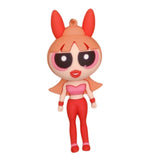 3D PVC Figure Keychain - Powerpuff Girls - Blossom Pink Top Red Leggings
