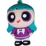 3D PVC Figure Keychain - Powerpuff Girls - Bunny Purple Dress Variant 2